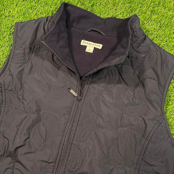 Pendleton Men's Navy Gilet Paisley Embroidered Vest  (XL) - Picture 1 of 7
